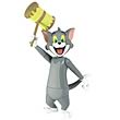 Tom and Jerry 6-Inch Smashing Action Tom Cat Action Figure
